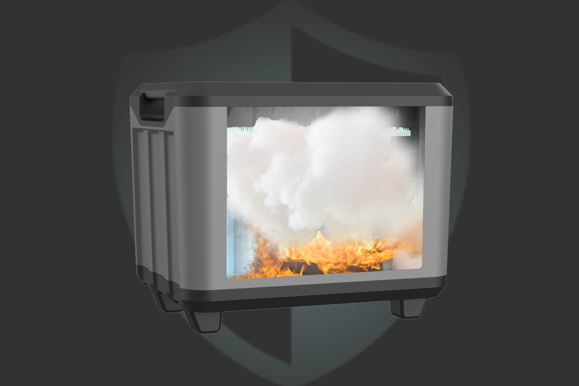 PowerXon portable power station with built-in auto fire extinguisher
