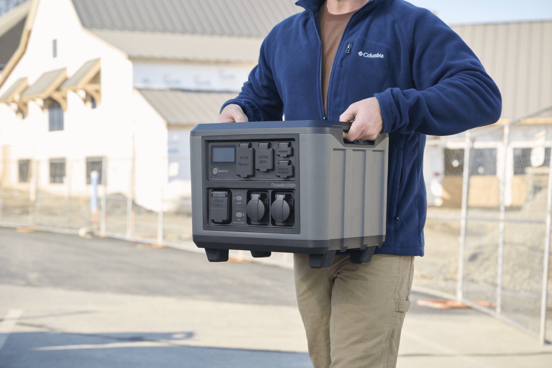 PowerXon Portable power station carried by hands
