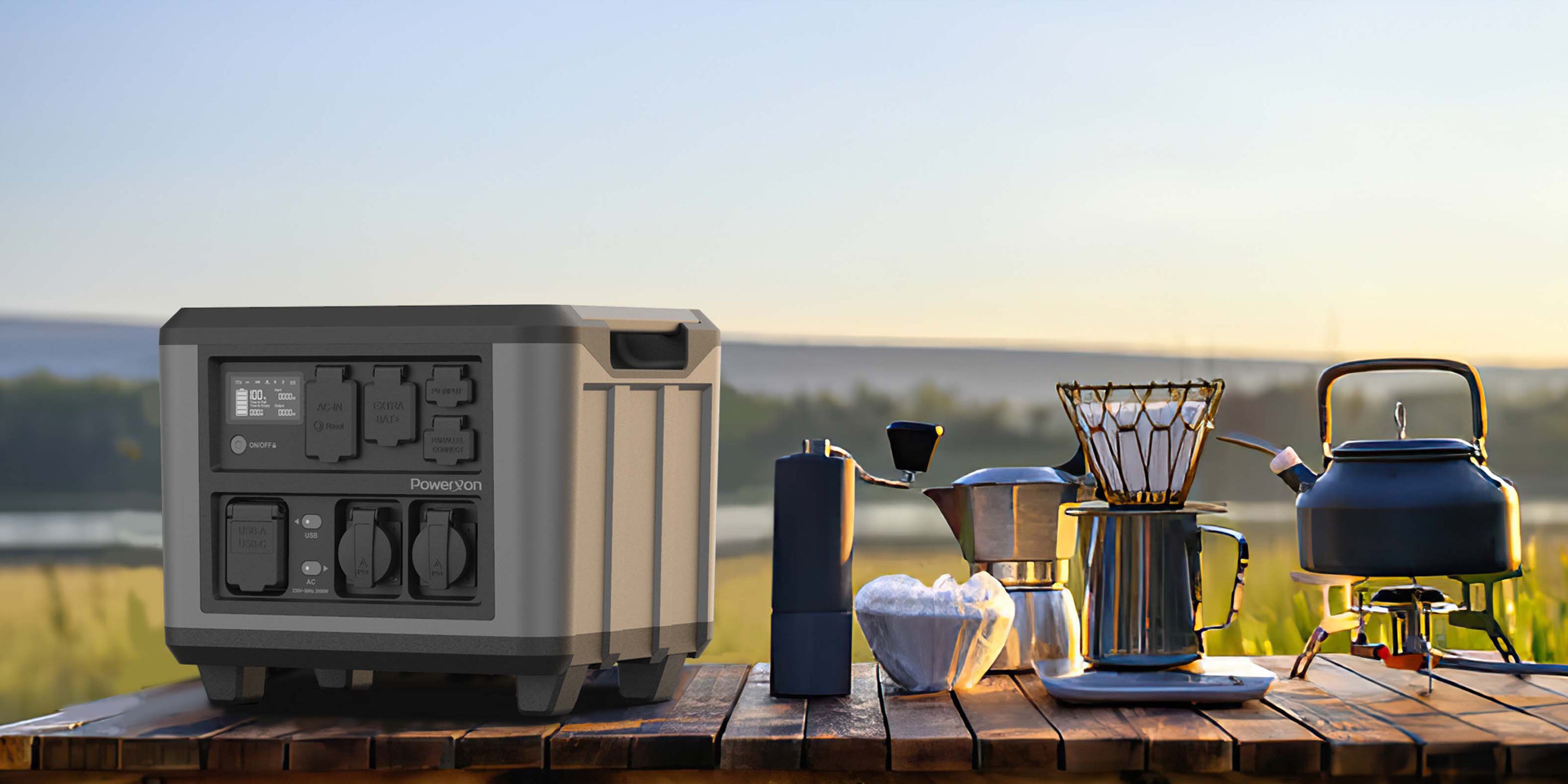 Powerxon portable power station for camping