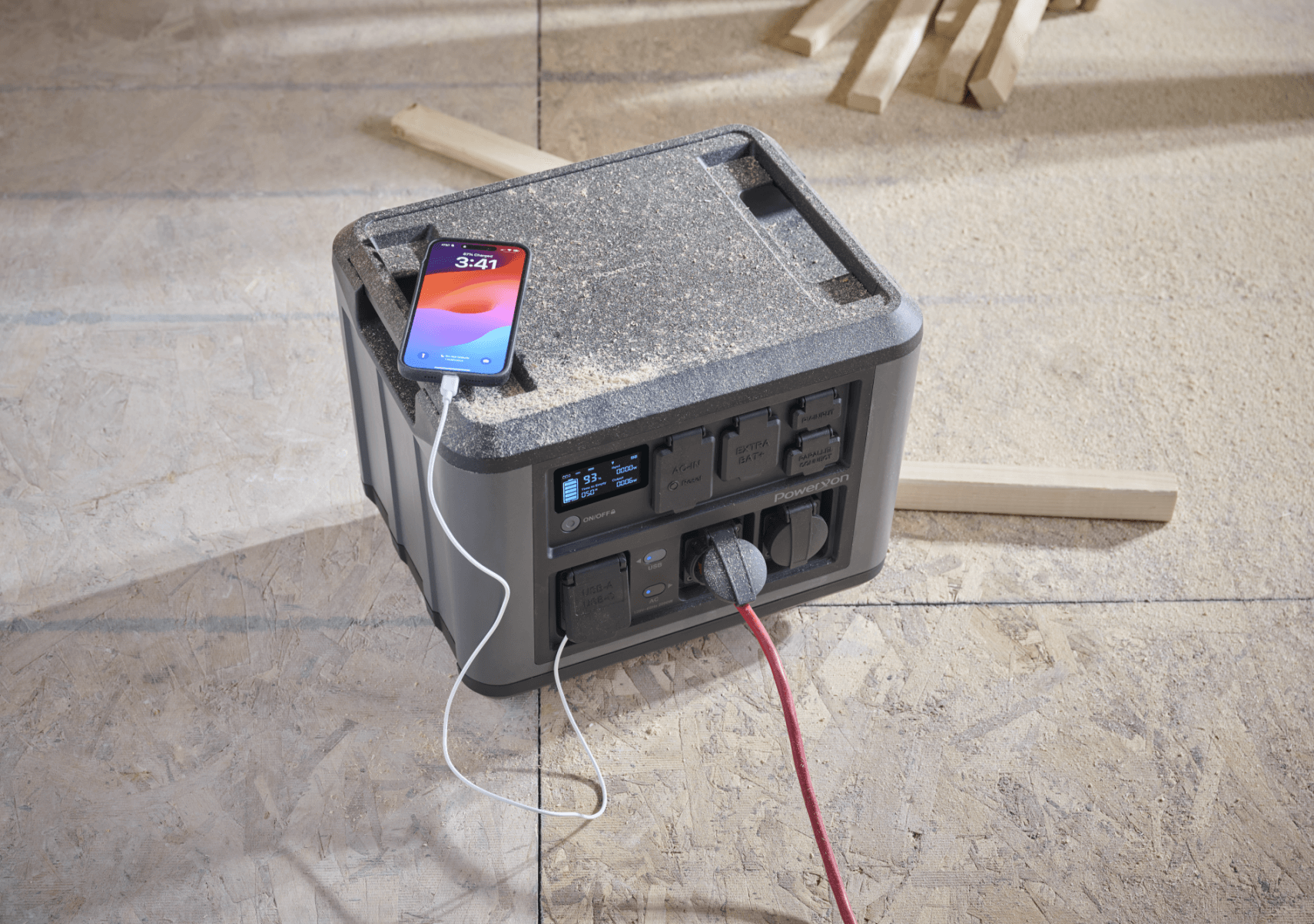 Multiple ports for the PowerXon portable power station