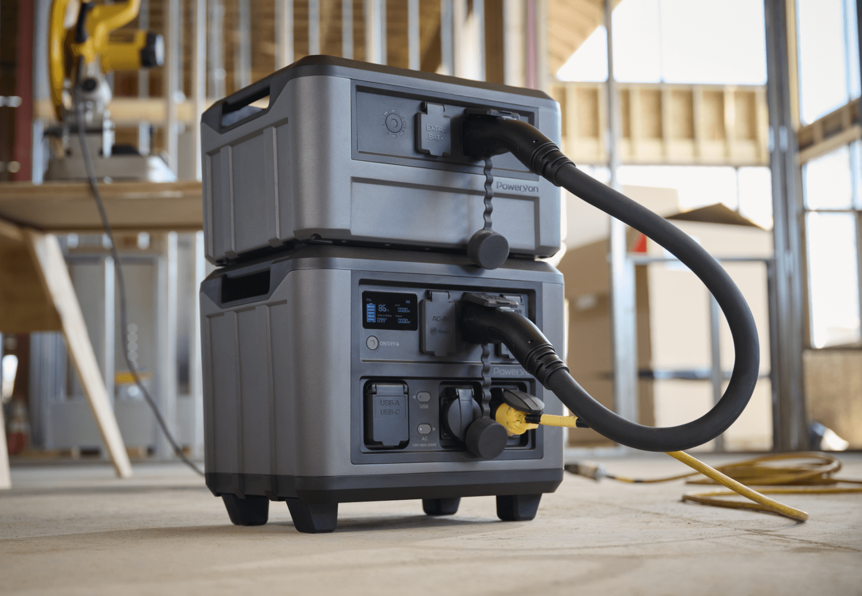 PowerXon portable power station and extra battery modules